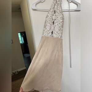 Beautiful velvet and lace dress